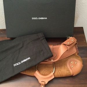 Dolce & Gabbana D Ring Saddle Leather Bag